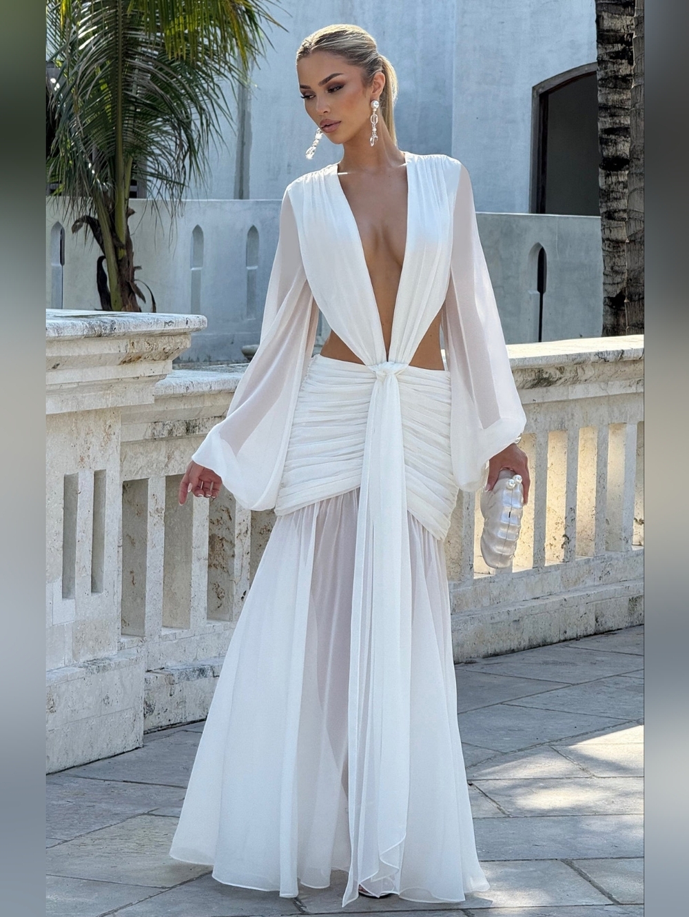 BabyBoo Andrina Maxi Dress Ivory - Picture 8 of 9